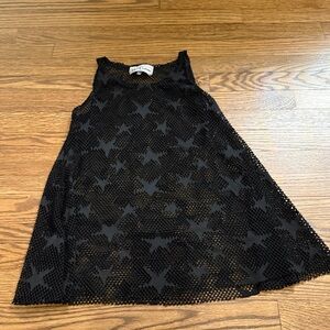 Dori Creations Black Star Mesh Dress Size 6